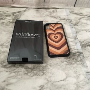 Wildflowers Limited Edition iPhone XR Case - Brown Heart Design Used